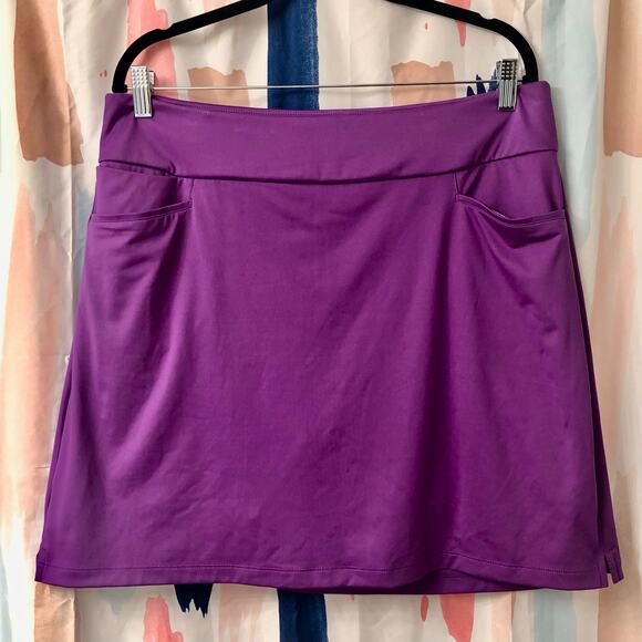 Adidas Women’s Solid Skort in Purple Size Long Large (LL) - Picture 1 of 11